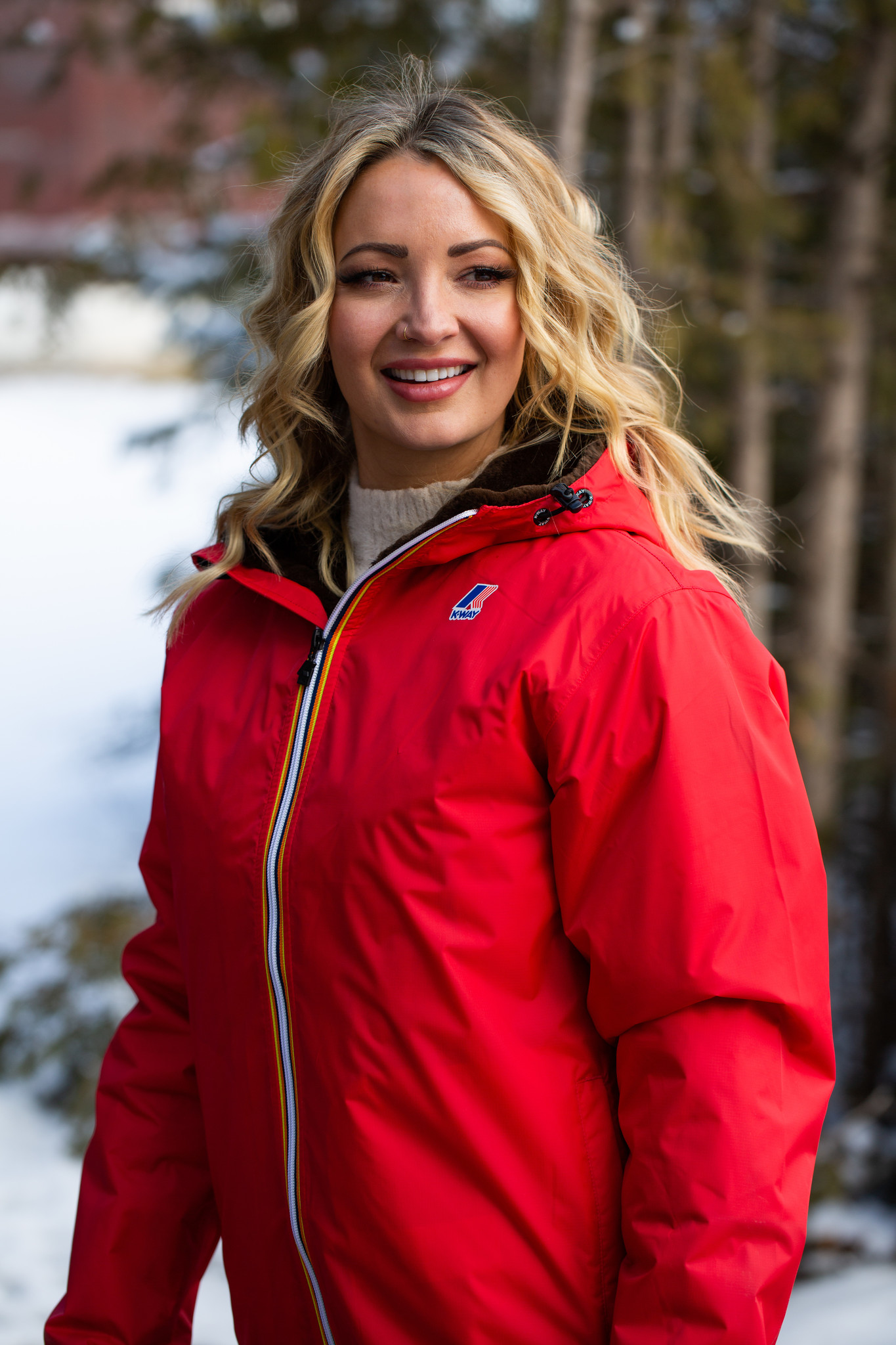 Red fur hotsell lined jacket