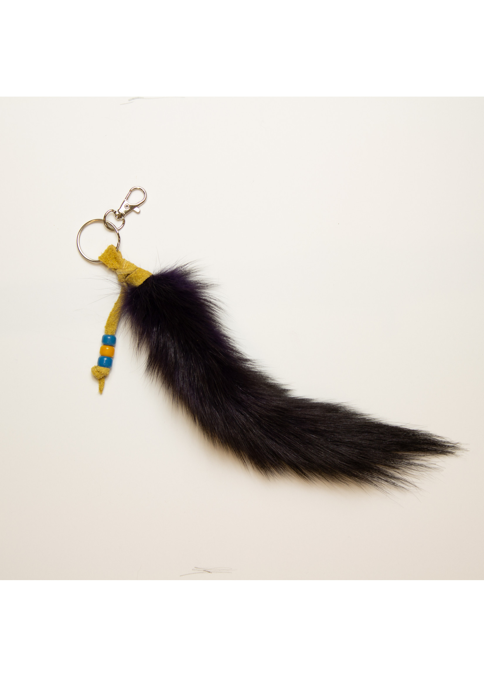 FURTHER DYED SABLE TAIL KEYCHAIN