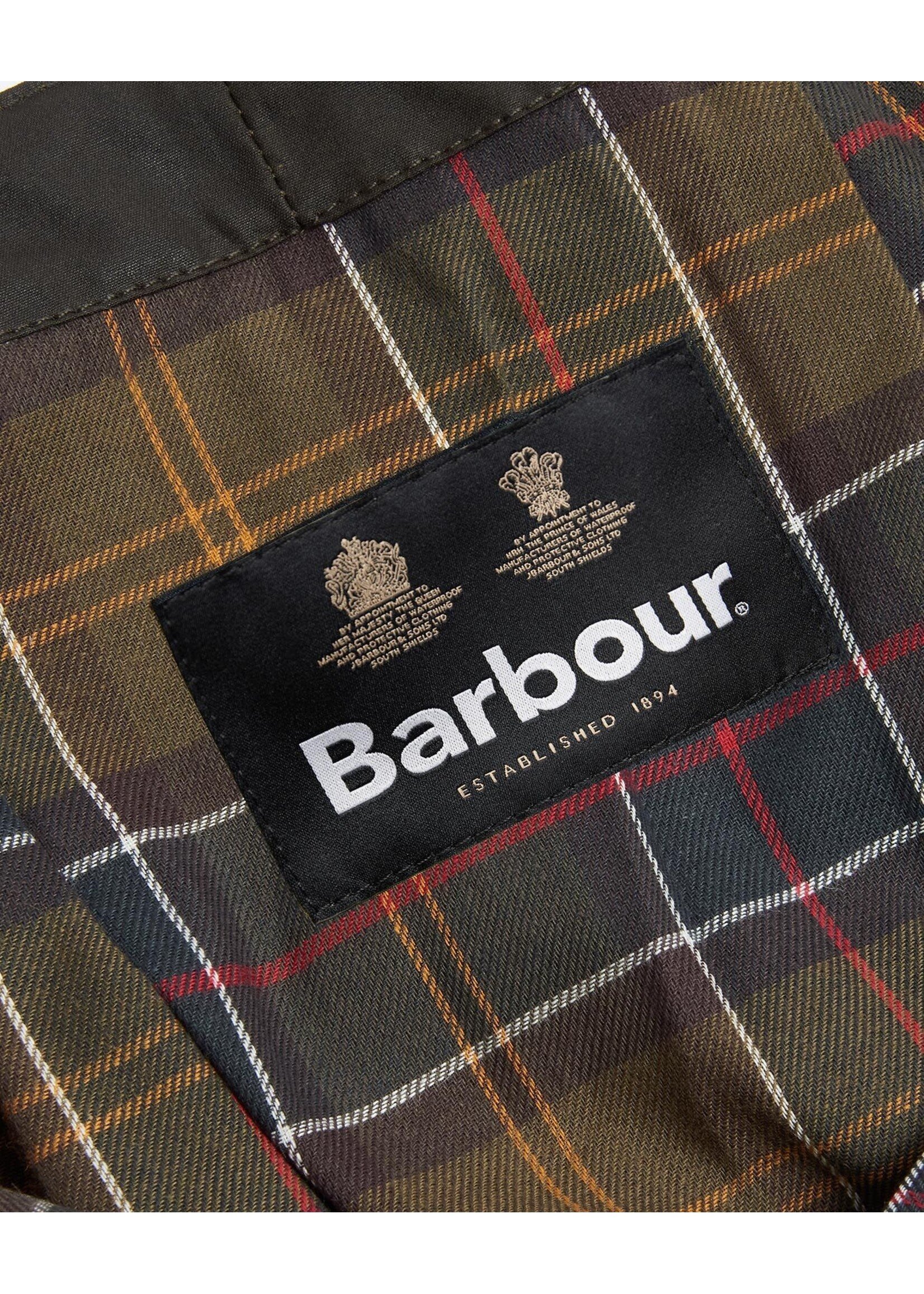 Barbour CLASSIC SYLKOIL HOOD O/S OLIVE COTTON