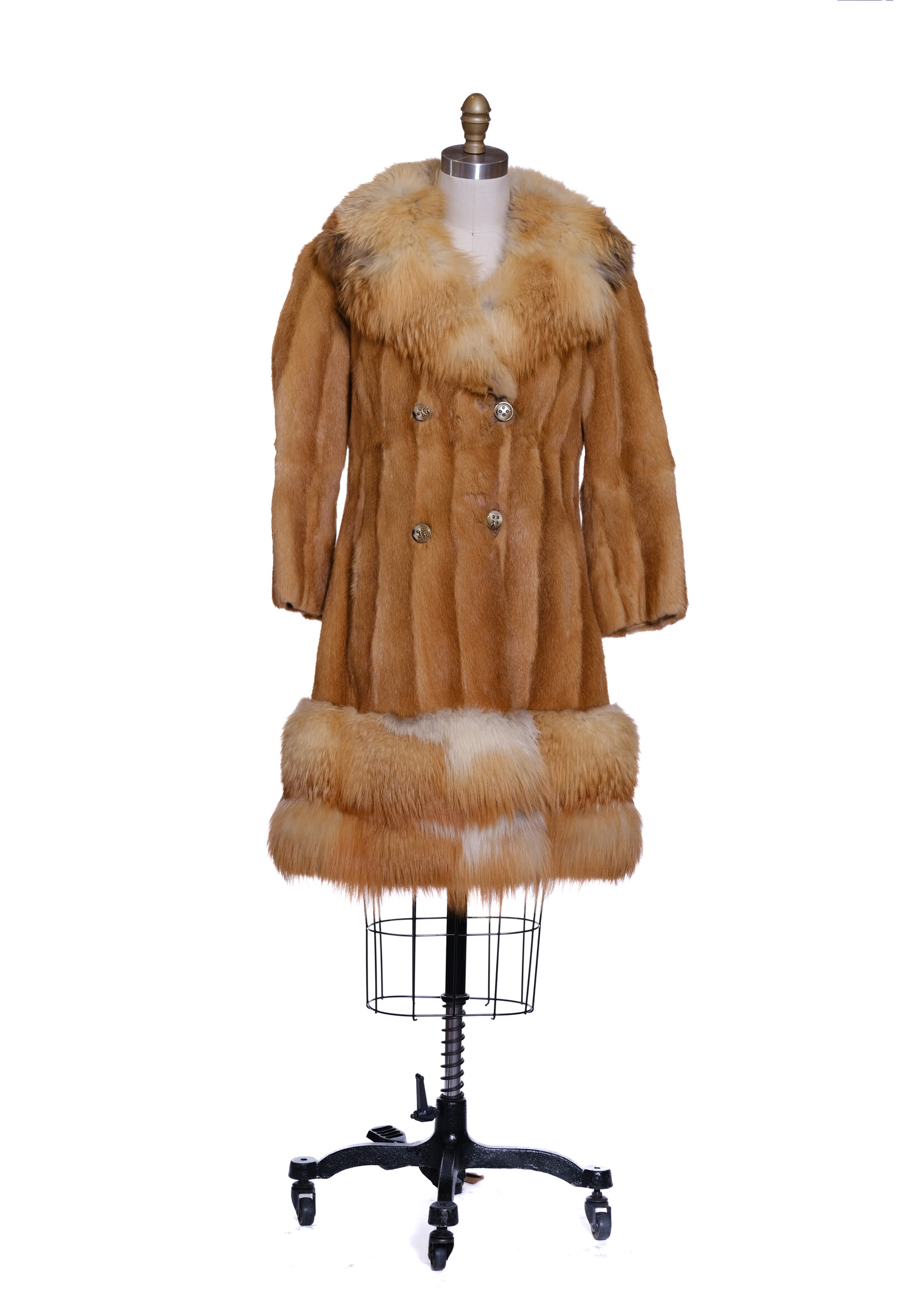 KOLINSKI COAT W. FOX COLLAR