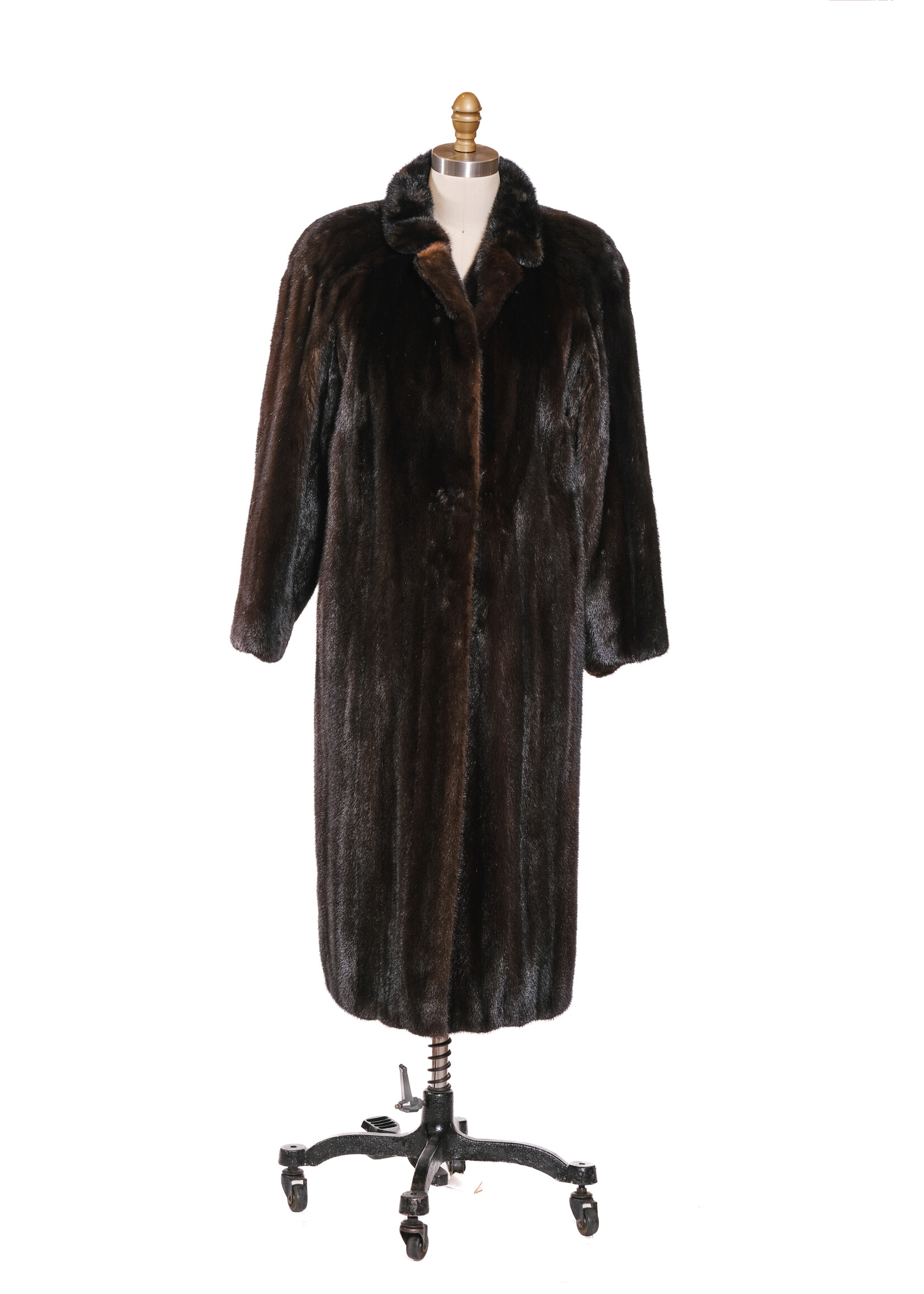 DARK MAHOGANY MINK COAT 16