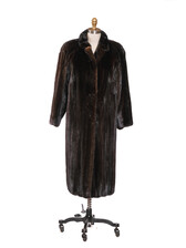 DARK MAHOGANY MINK COAT 18 - VINTAGE - Cahill's