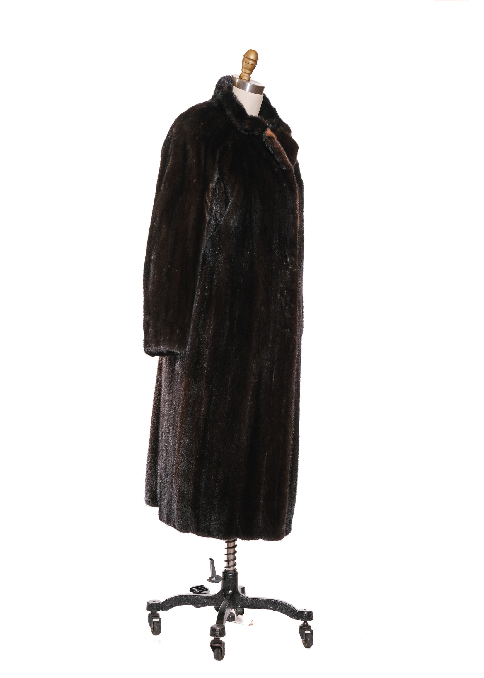 DARK MAHOGANY MINK COAT 16