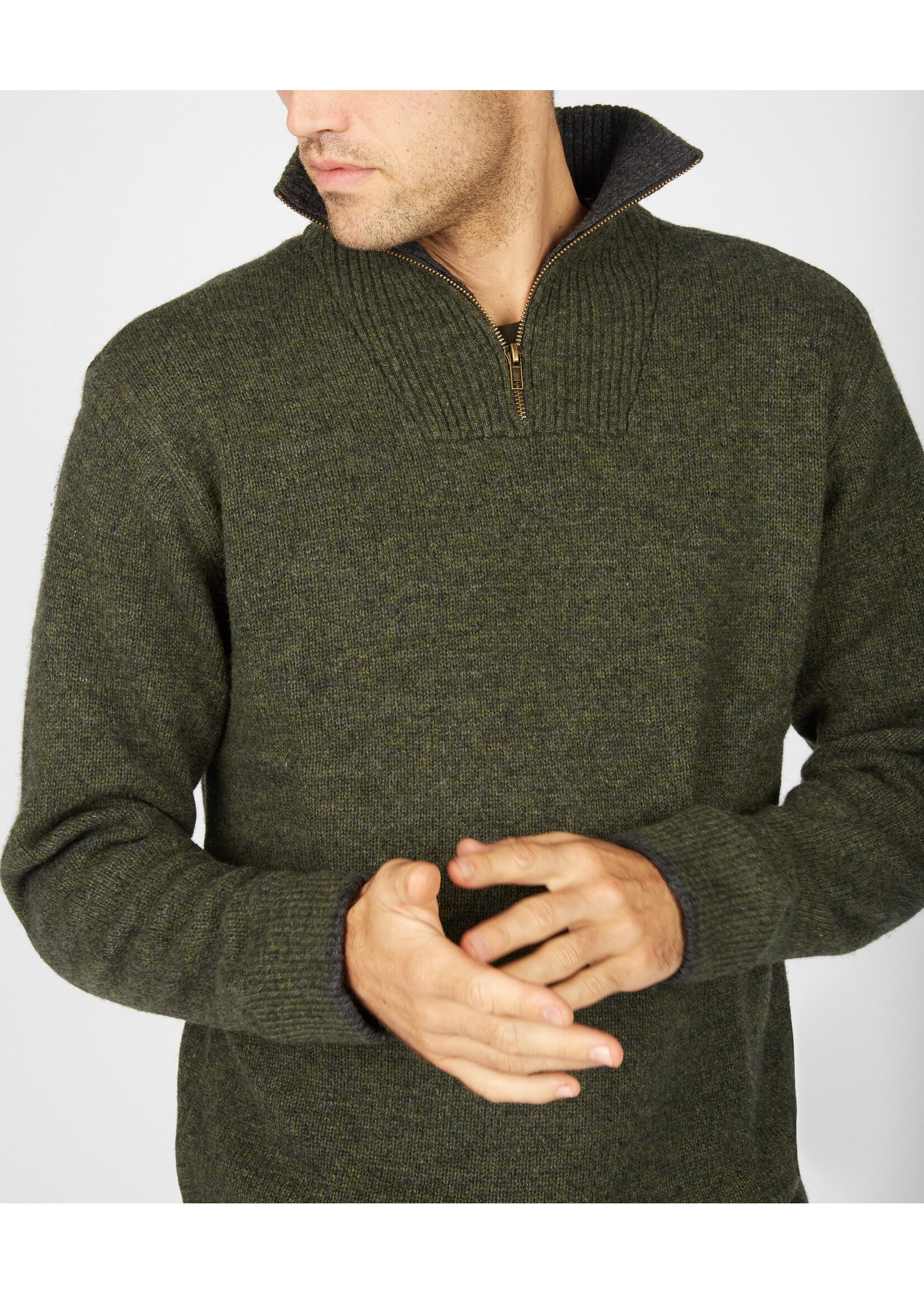 IrelandsEye HALF ZIP SWEATER