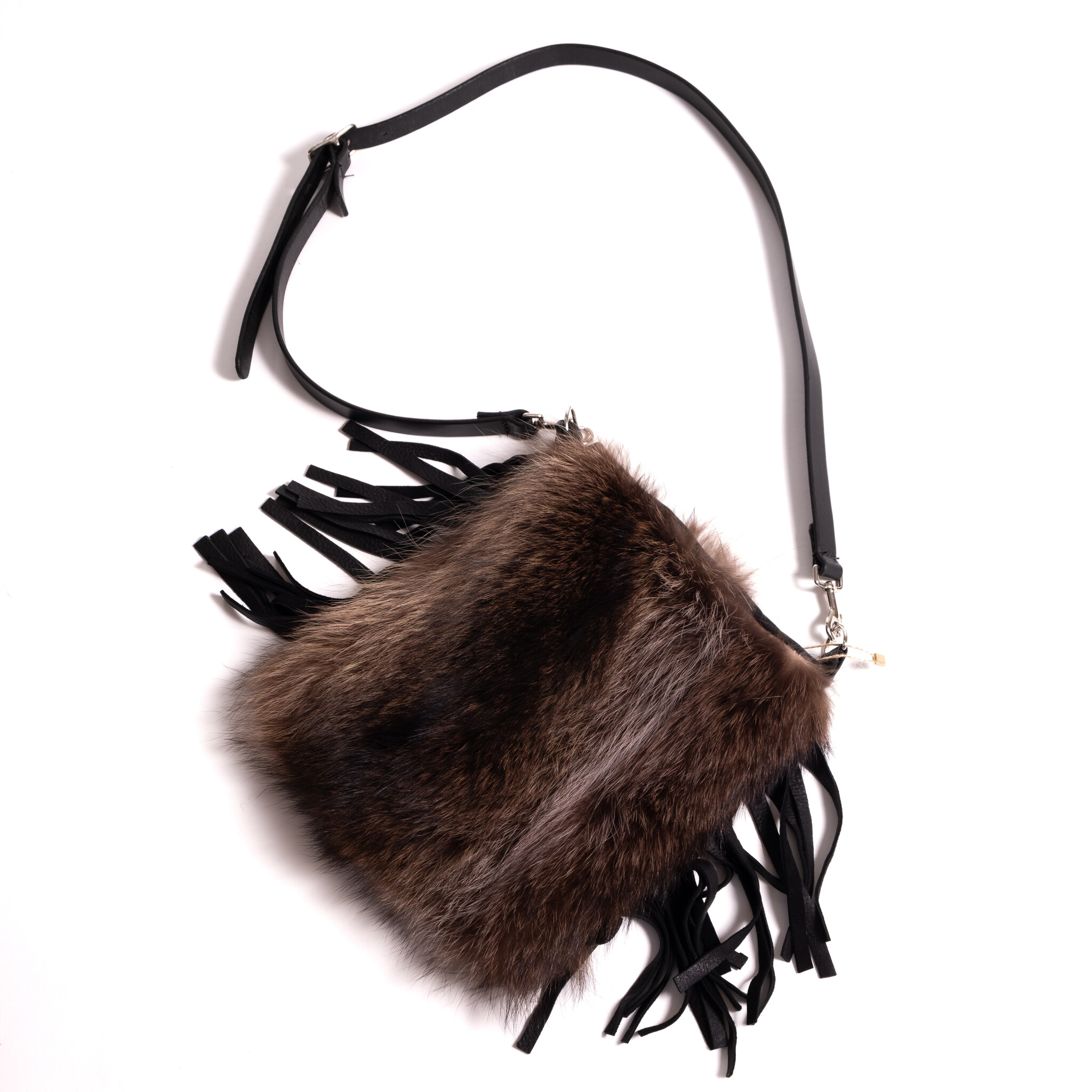 Further Cross Body Bag W. Fringe Raccoon