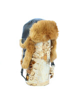 GRENIER FURS BELTED AVIATOR HAT