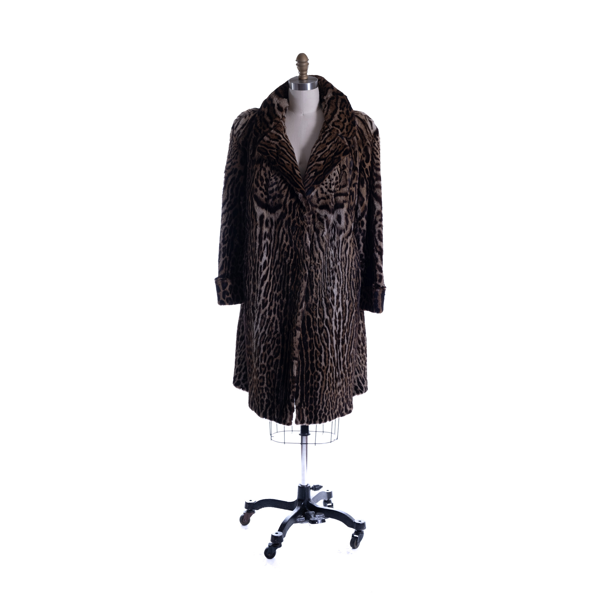 ペリキュール PELLICULE front gather furcoat OCELOT COAT 18 - VINTAGE - Cahill's