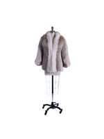 COYOTE JACKET W SHADOW FOX REMOVABLE HOOD 4-6 - VINTAGE