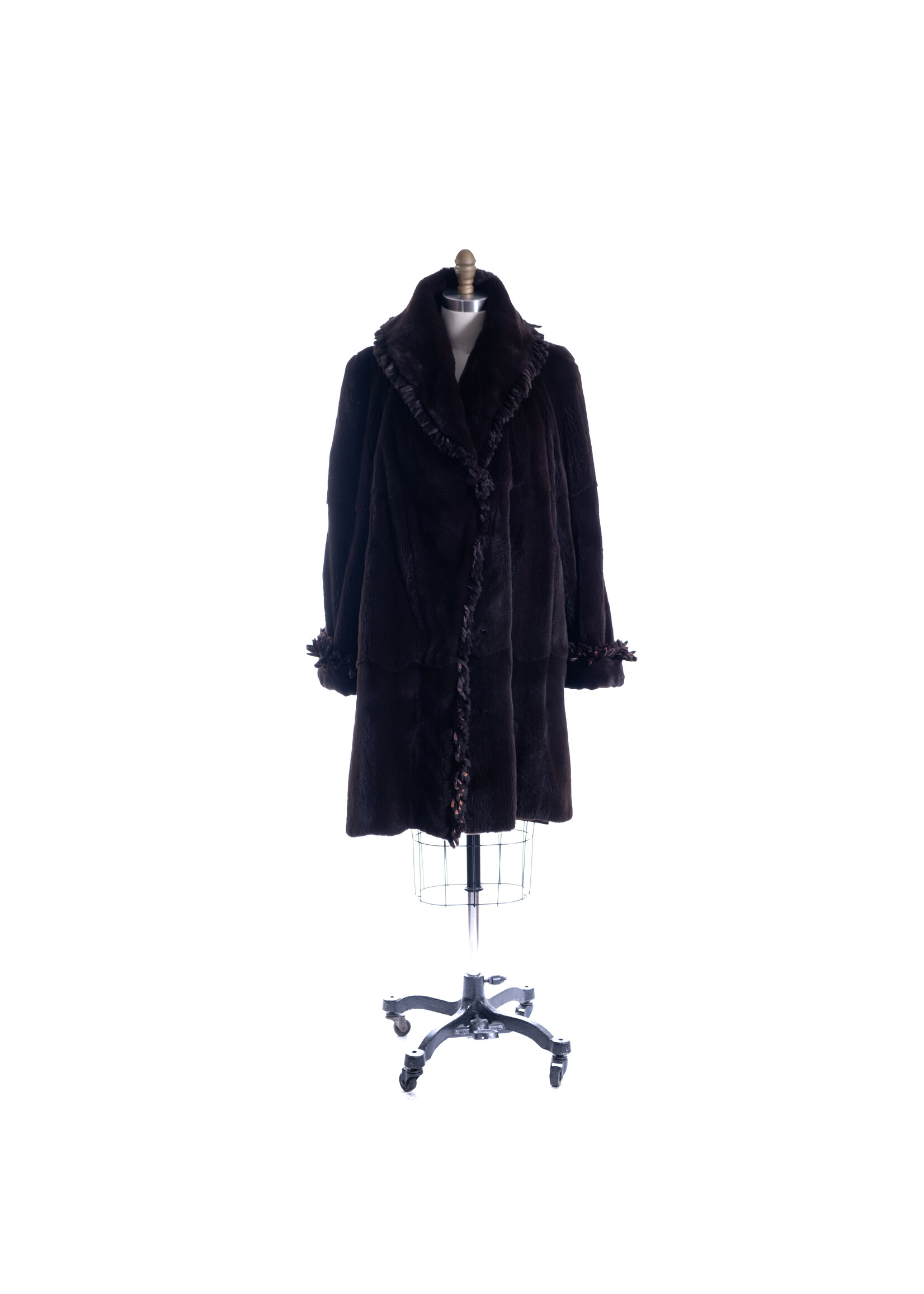 REVERSIBLE BROWN SH. MINK COAT