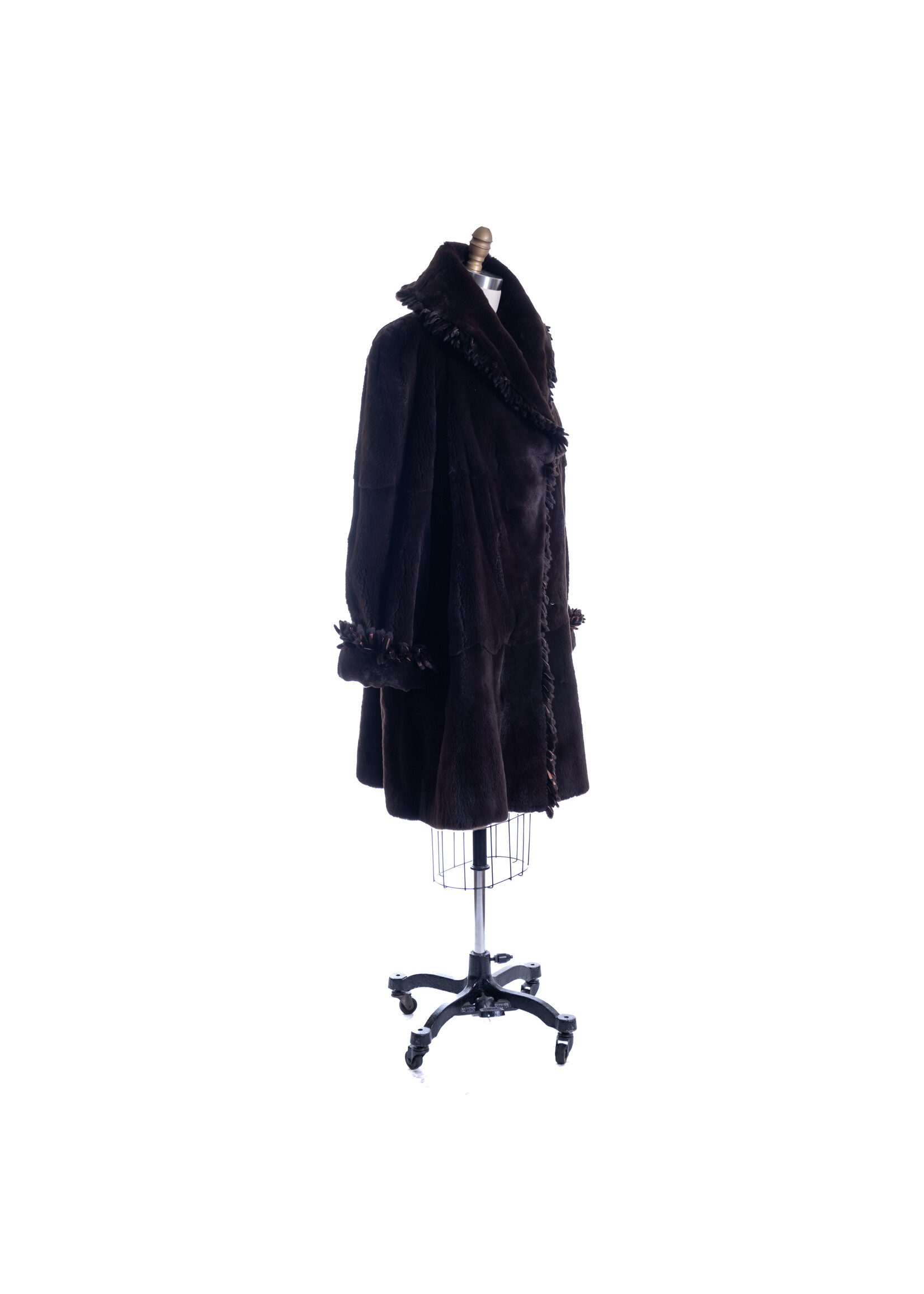 REVERSIBLE BROWN SH. MINK COAT