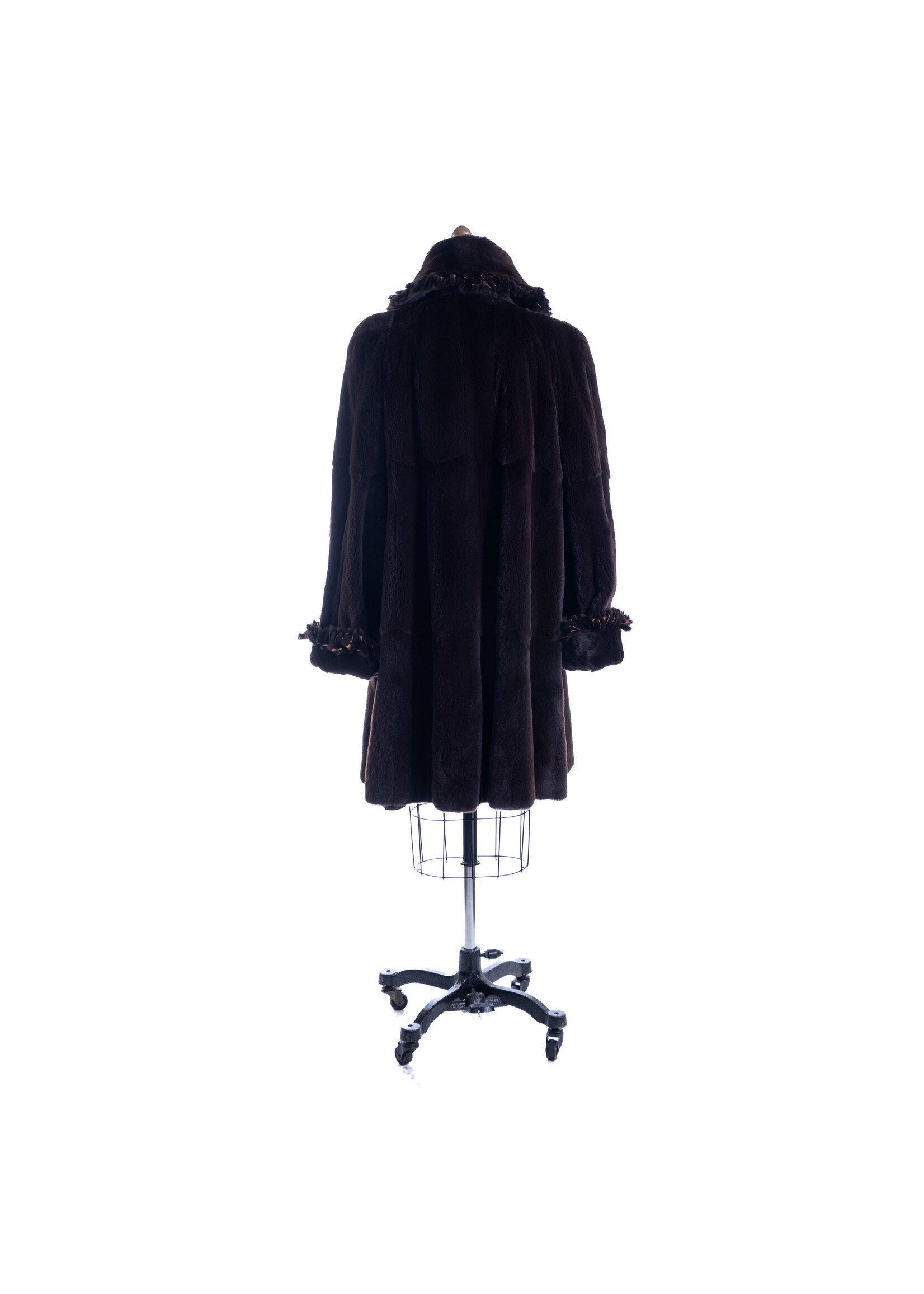 REVERSIBLE BROWN SH. MINK COAT