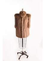 PALOMINO MINK VEST W. FOX TRIM - VINTAGE