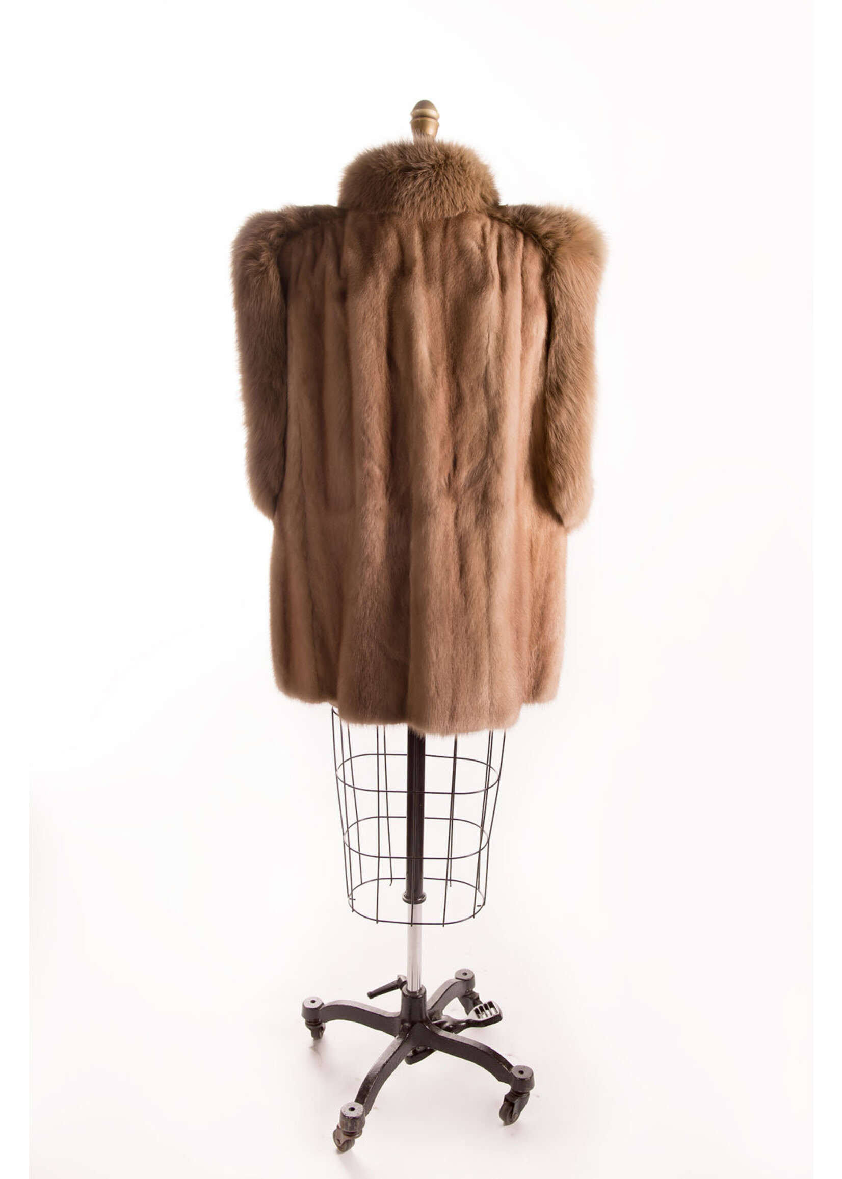 PALOMINO MINK VEST W. FOX TRIM