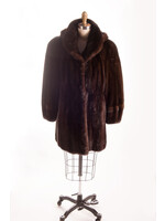 DARK RANCH MINK JACKET W. HOOD - VINTAGE