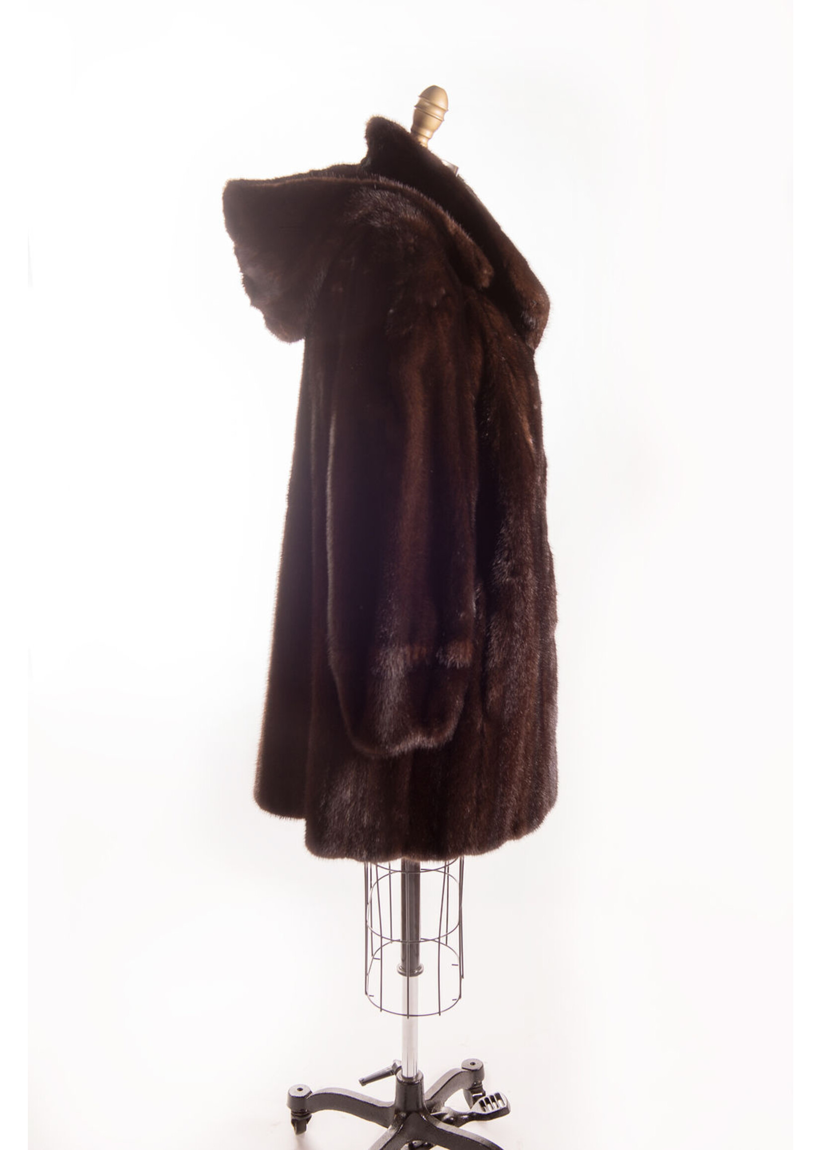 DARK RANCH MINK JACKET W. HOOD