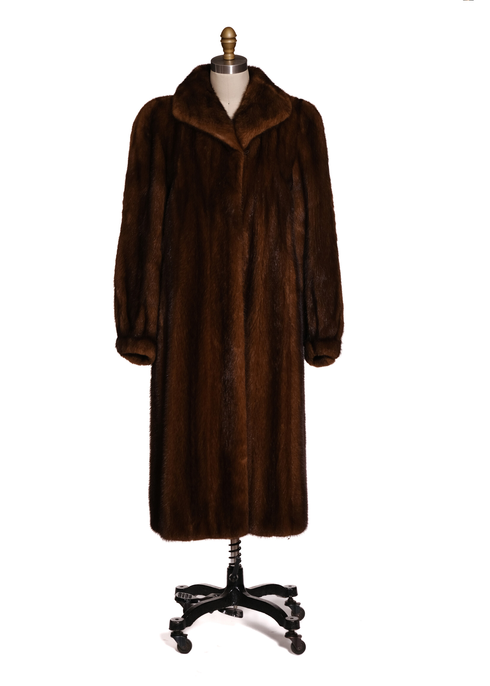 MAHOGANY MINK COAT 12-14