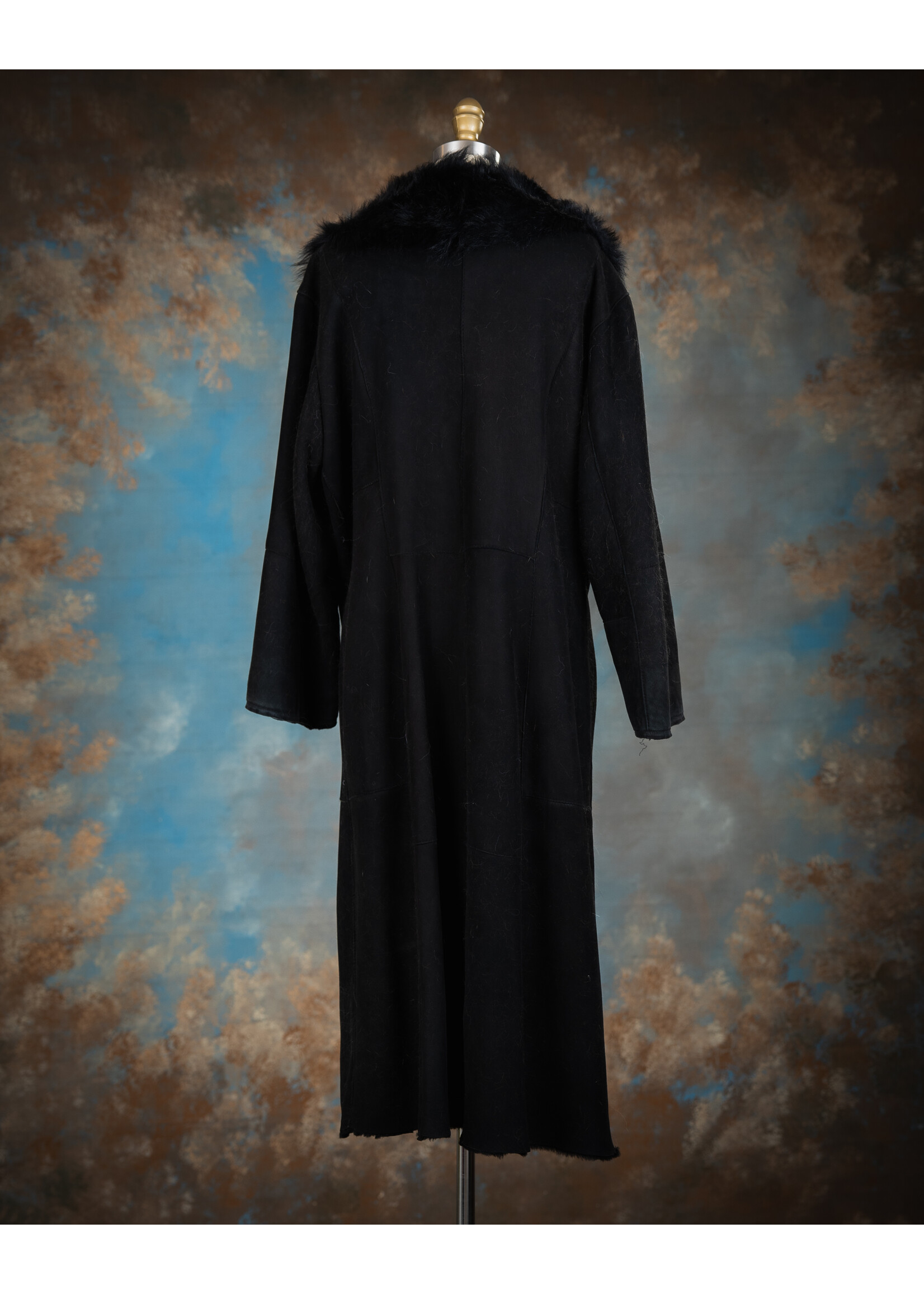 BLACK SHEEPSKIN COAT 10