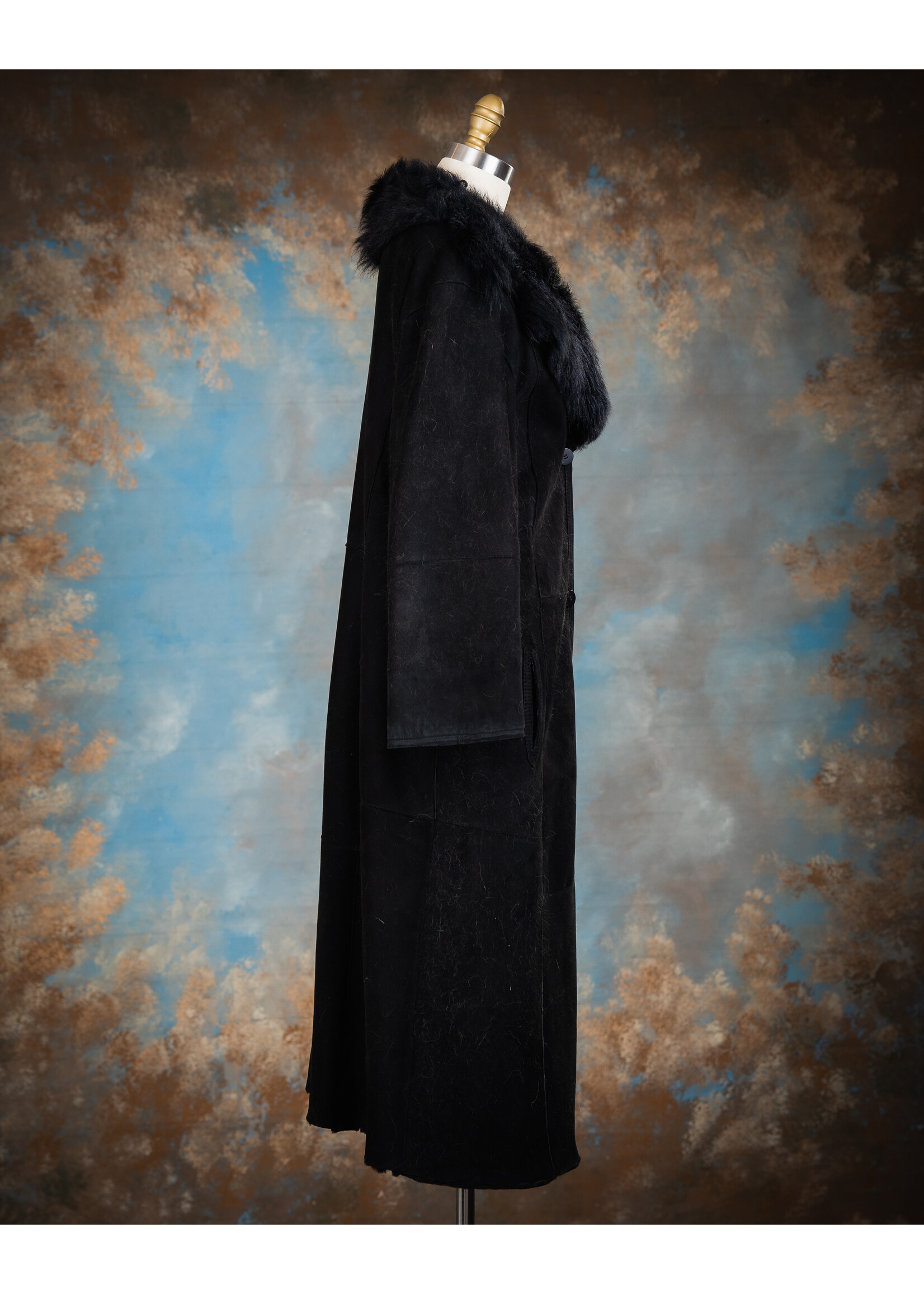 BLACK SHEEPSKIN COAT 10