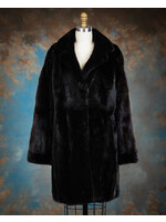 BLACK MINK COAT 10-12