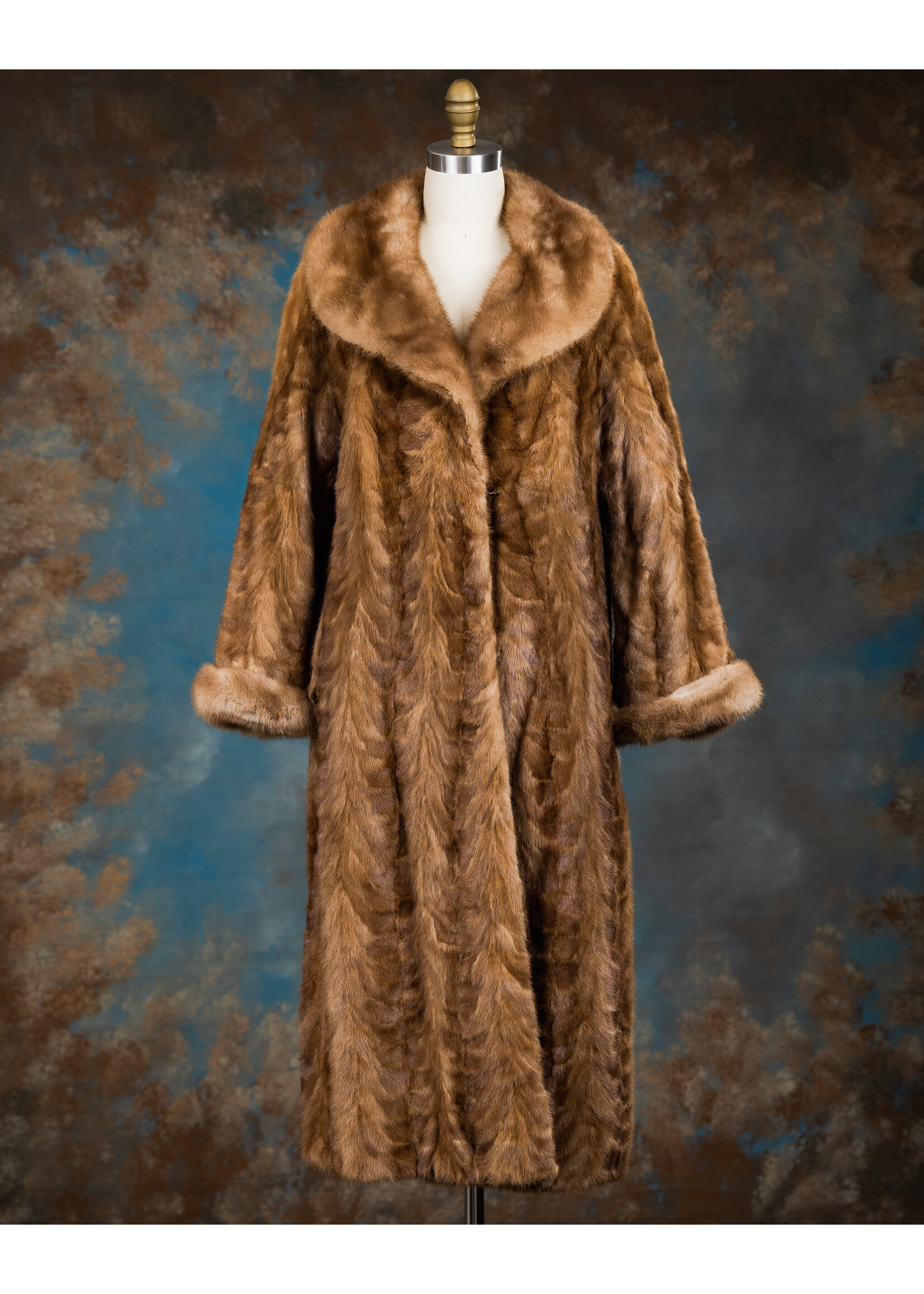 PASTEL MINK PIECES COAT