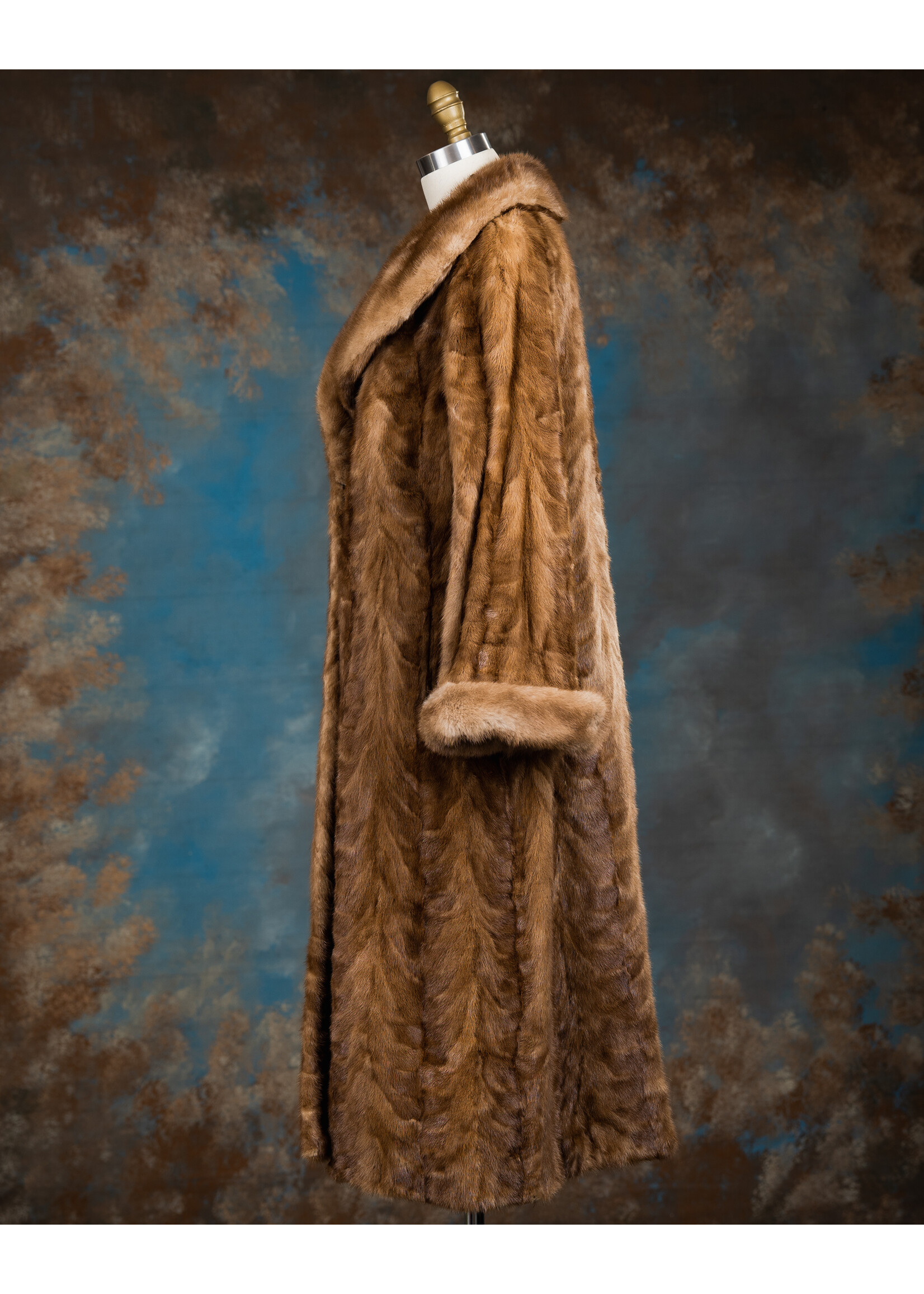 PASTEL MINK PIECES COAT