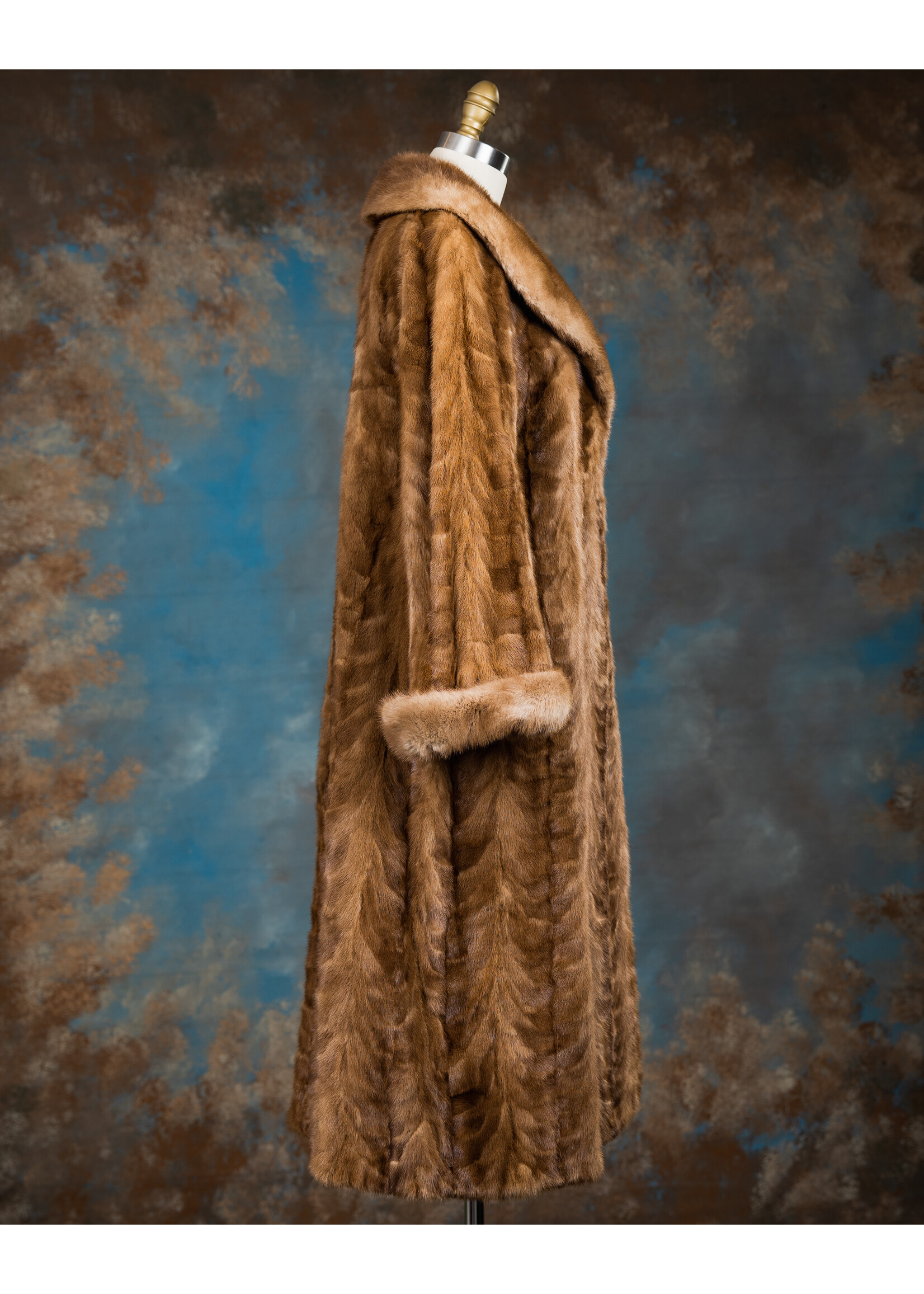 PASTEL MINK PIECES COAT