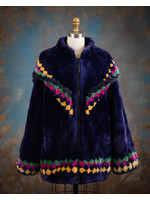 BOXY PURPLE/MULTI SH. BEAVER JACKET