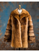 RED FOX-DYED RACCOON JACKET