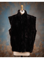 ESPRESSO SHEARED BEAVER PIECES VEST