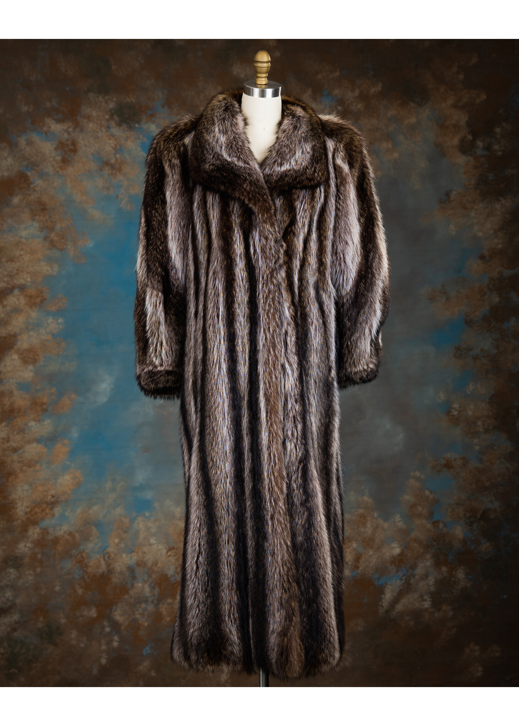 SILVER-TIP RACCOON COAT 6-8