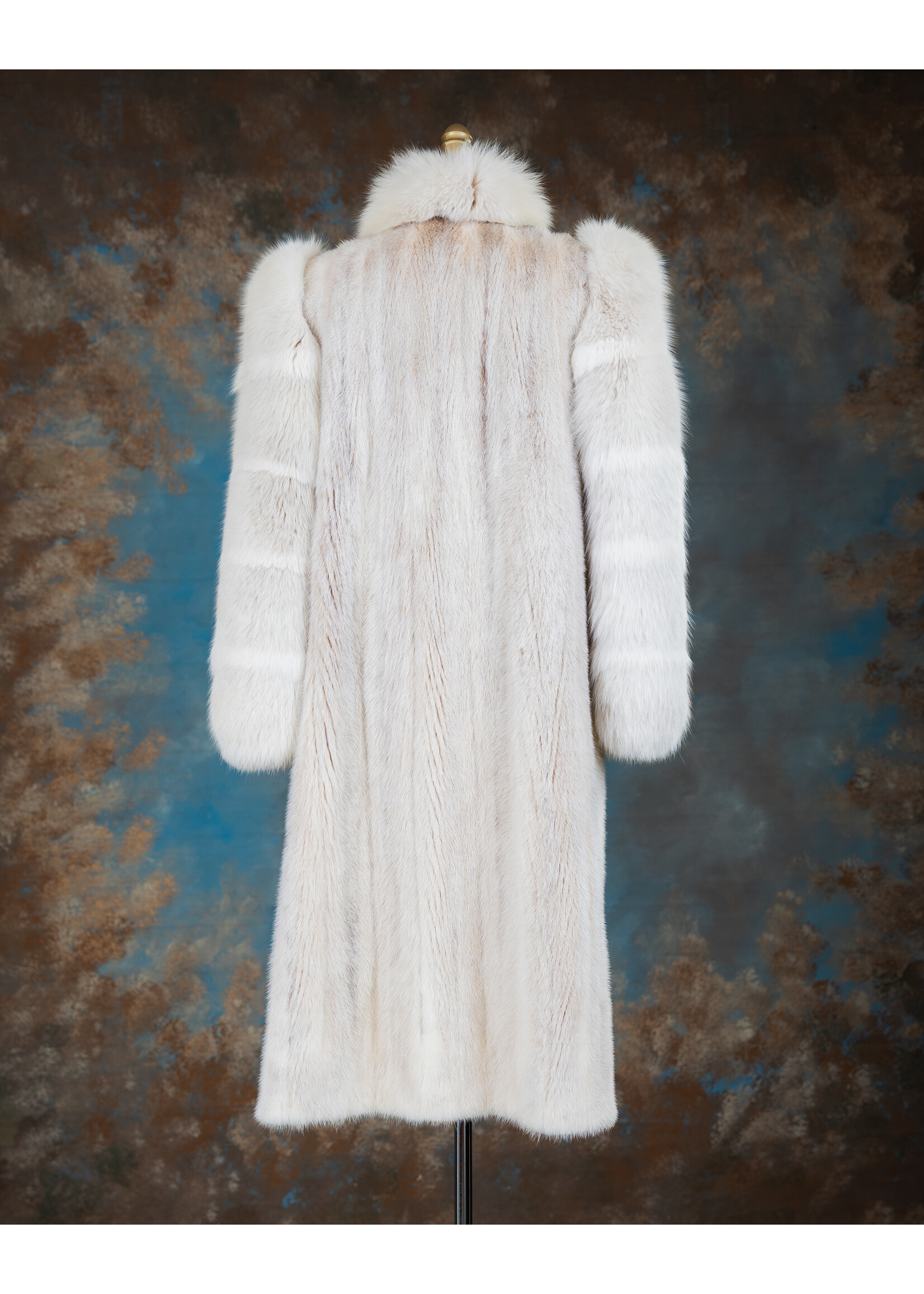 LYNX DYED MINK & FOX COAT