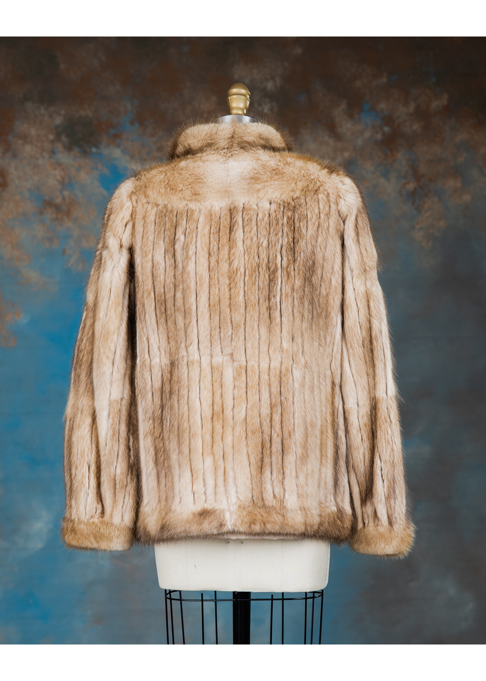 COGNAC MUSKRAT JACKET