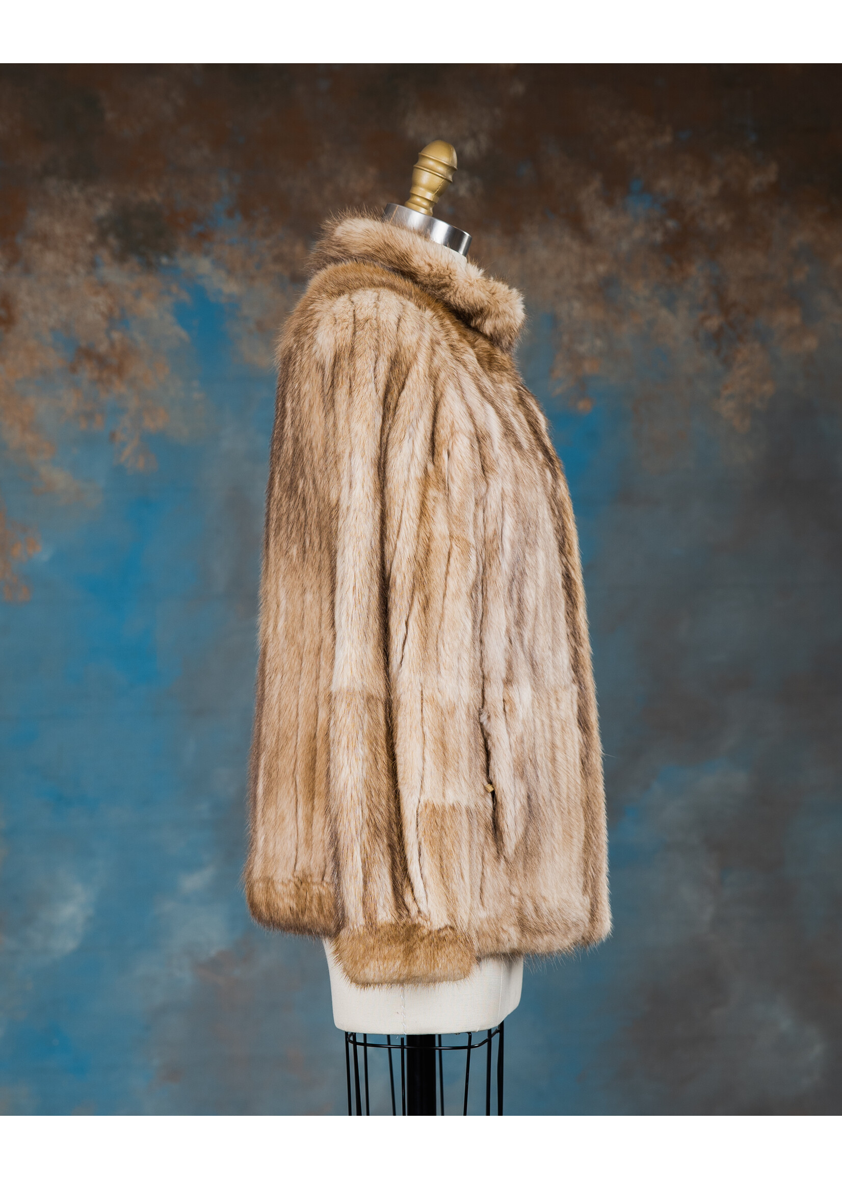 COGNAC MUSKRAT JACKET