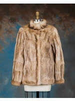 COGNAC MUSKRAT JACKET
