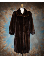 MAHOGANY MINK COAT 8-10P - VINTAGE
