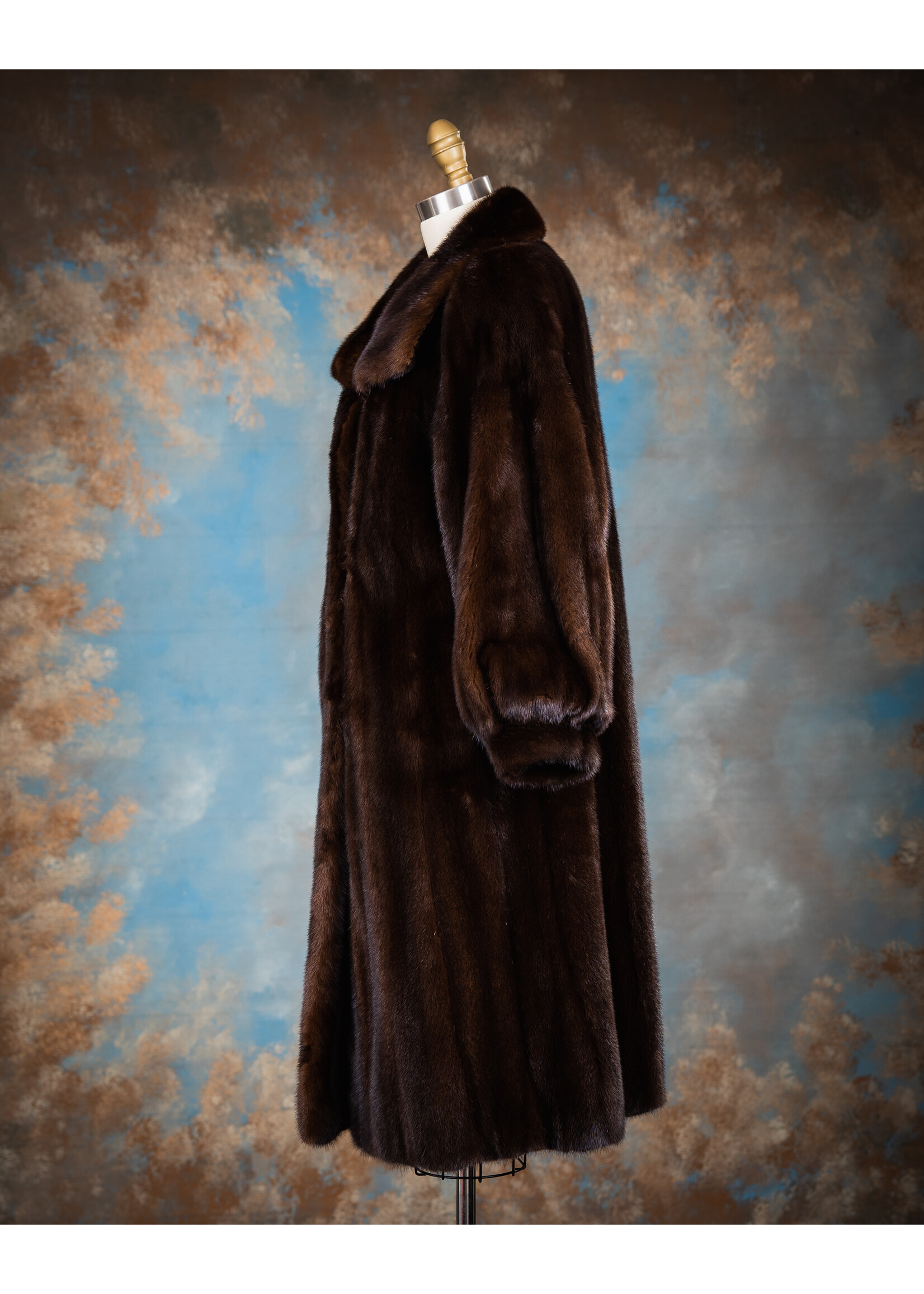 MAHOGANY MINK COAT 18P
