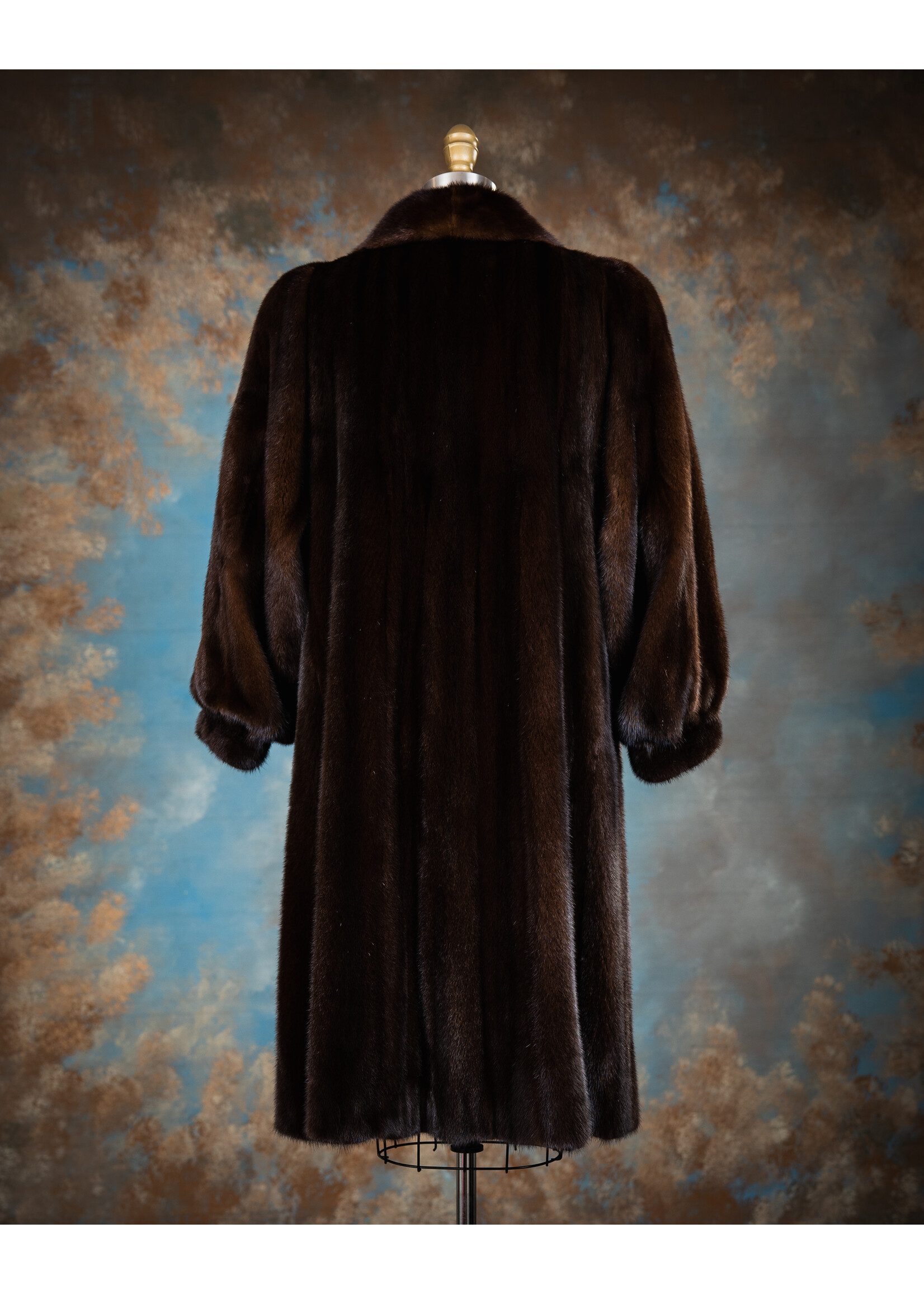 MAHOGANY MINK COAT 18P
