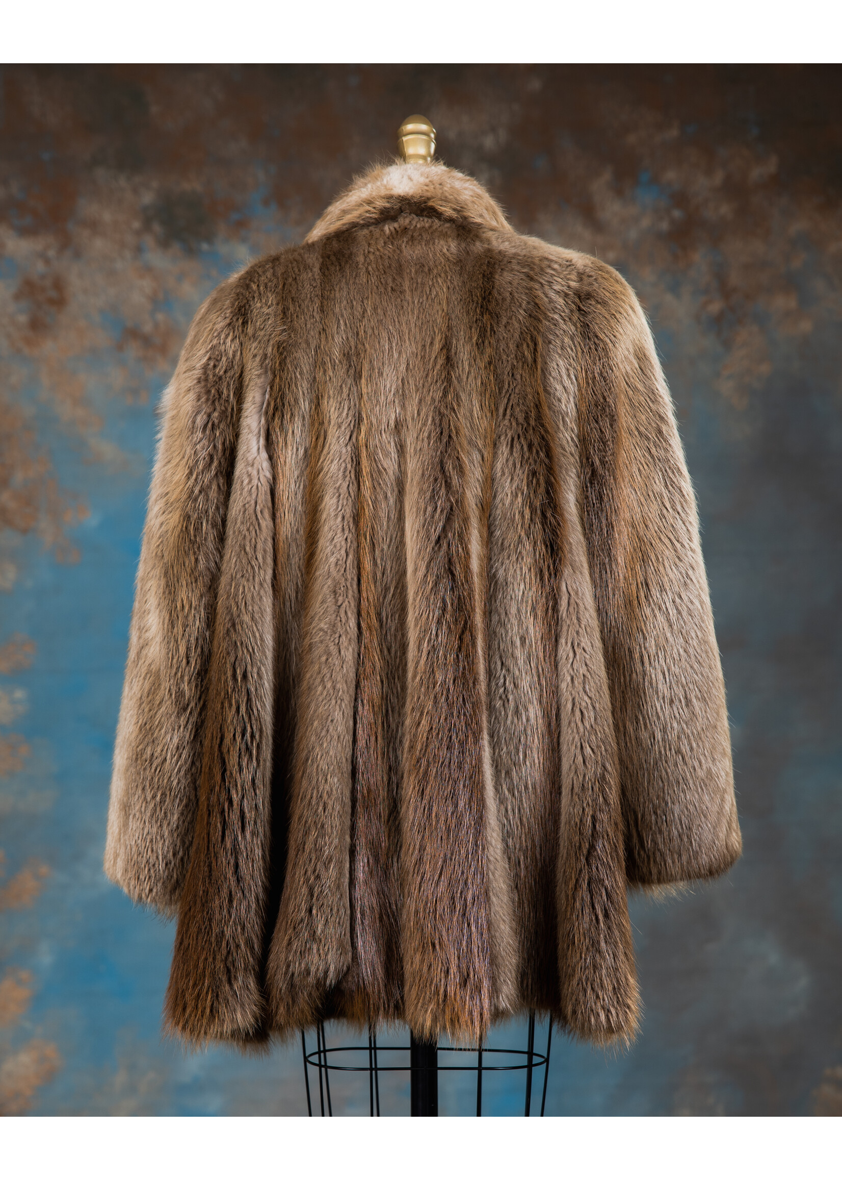 BLONDE BEAVER SWING JACKET