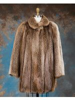 BLONDE BEAVER SWING JACKET