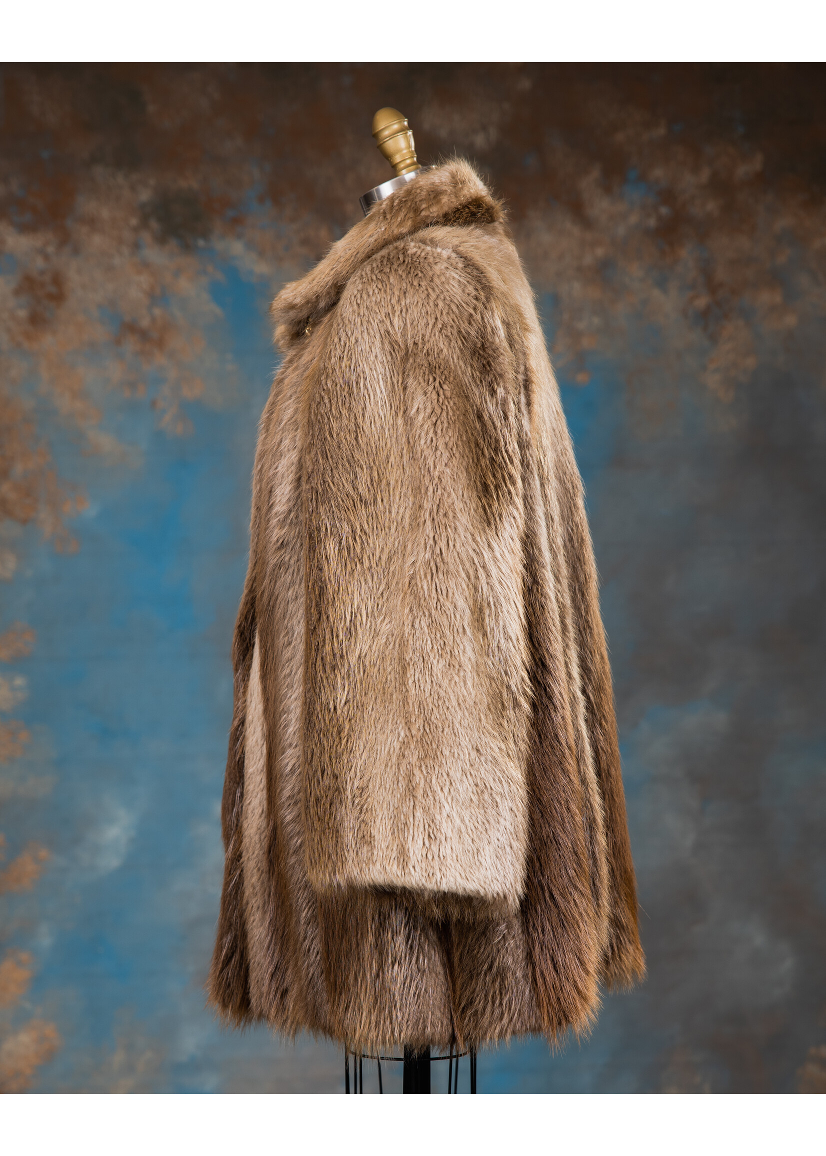 BLONDE BEAVER SWING JACKET