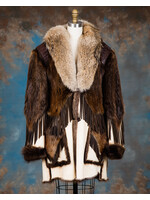 MEN'S BEAVER & CROCODILE JACKET W. COYOTE - VINTAGE