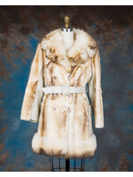VANILLA MUSKRAT TRENCH COAT