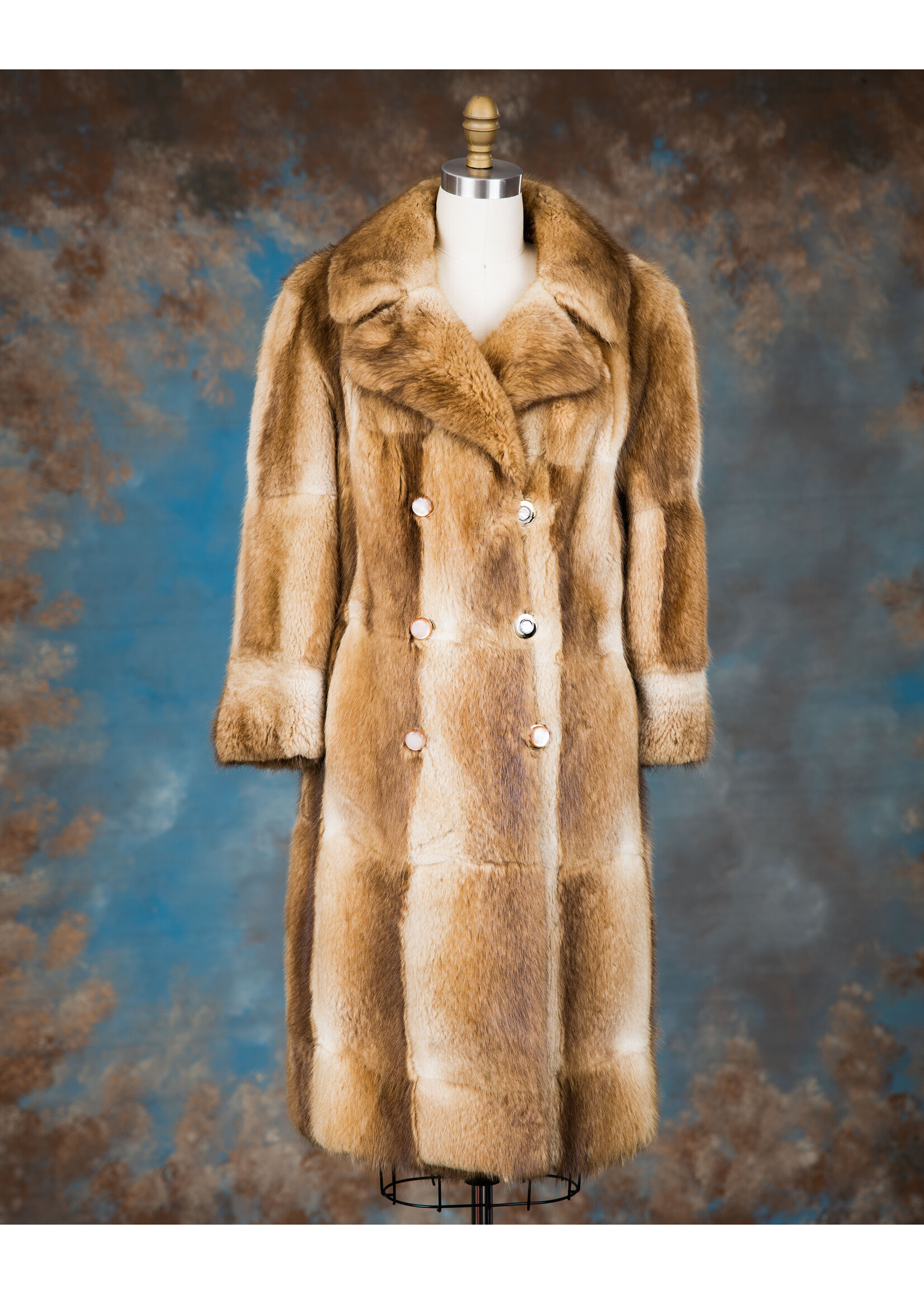 CARAMEL MUSKRAT COAT 4-6