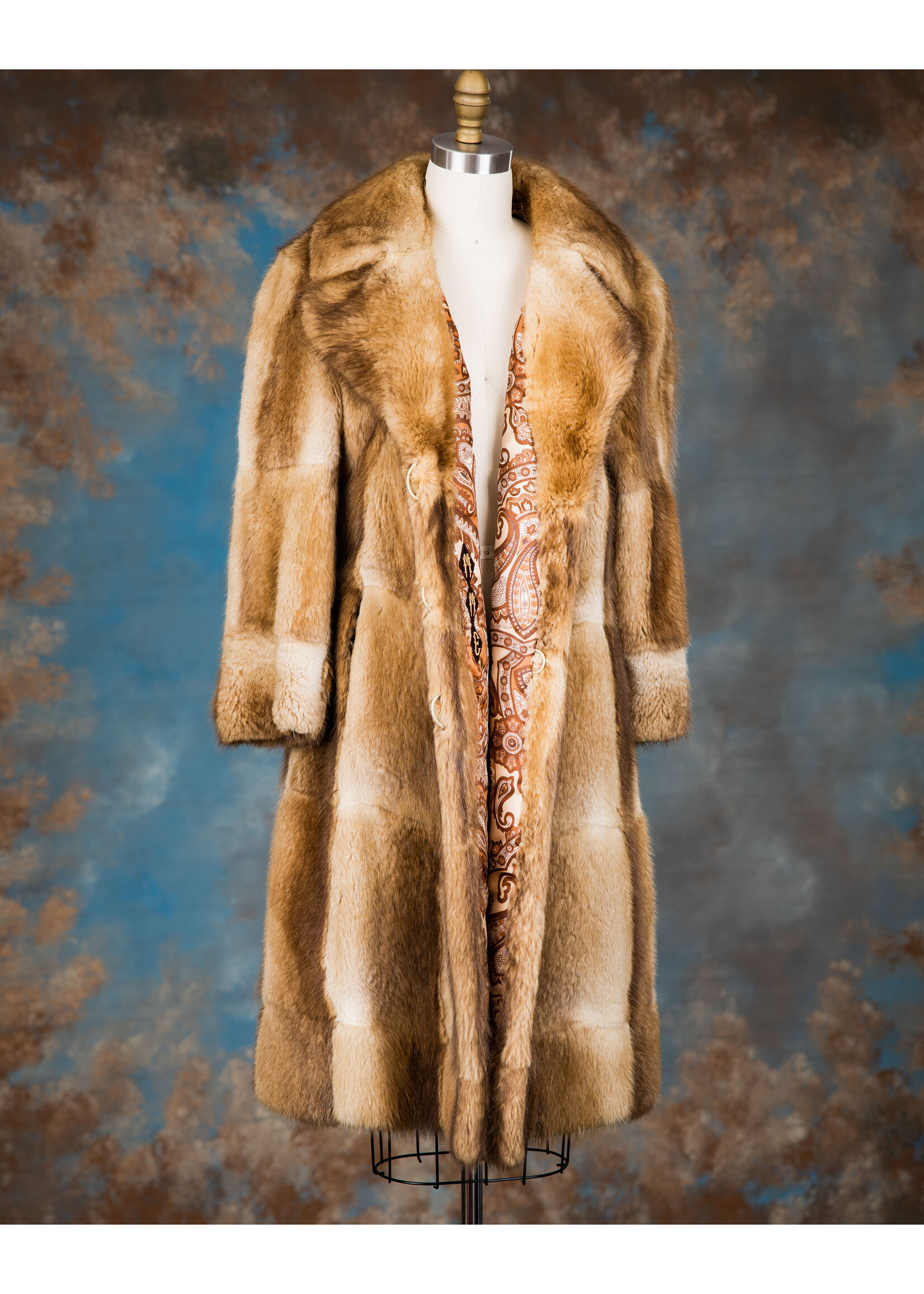 CARAMEL MUSKRAT COAT 4-6