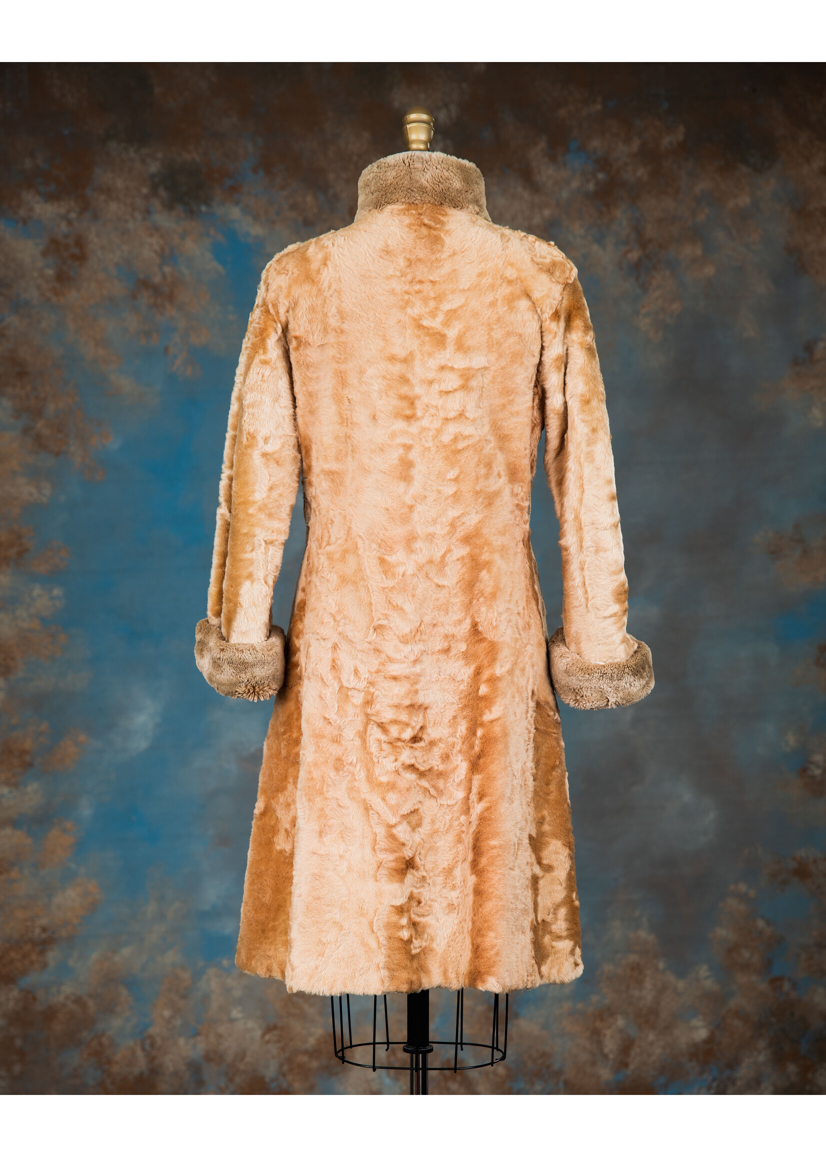 CARAMEL SPANISH LAMB COAT 2-4