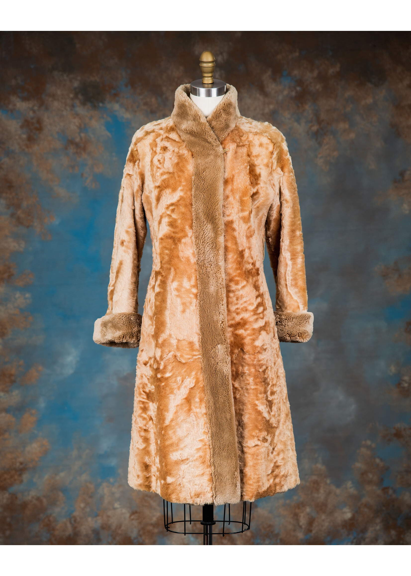 CARAMEL SPANISH LAMB COAT 2-4