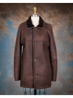 MEN'S BROWN SHEEPSKIN COAT 38