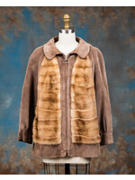 PASTEL MINK & SUEDE JACKET - VINTAGE