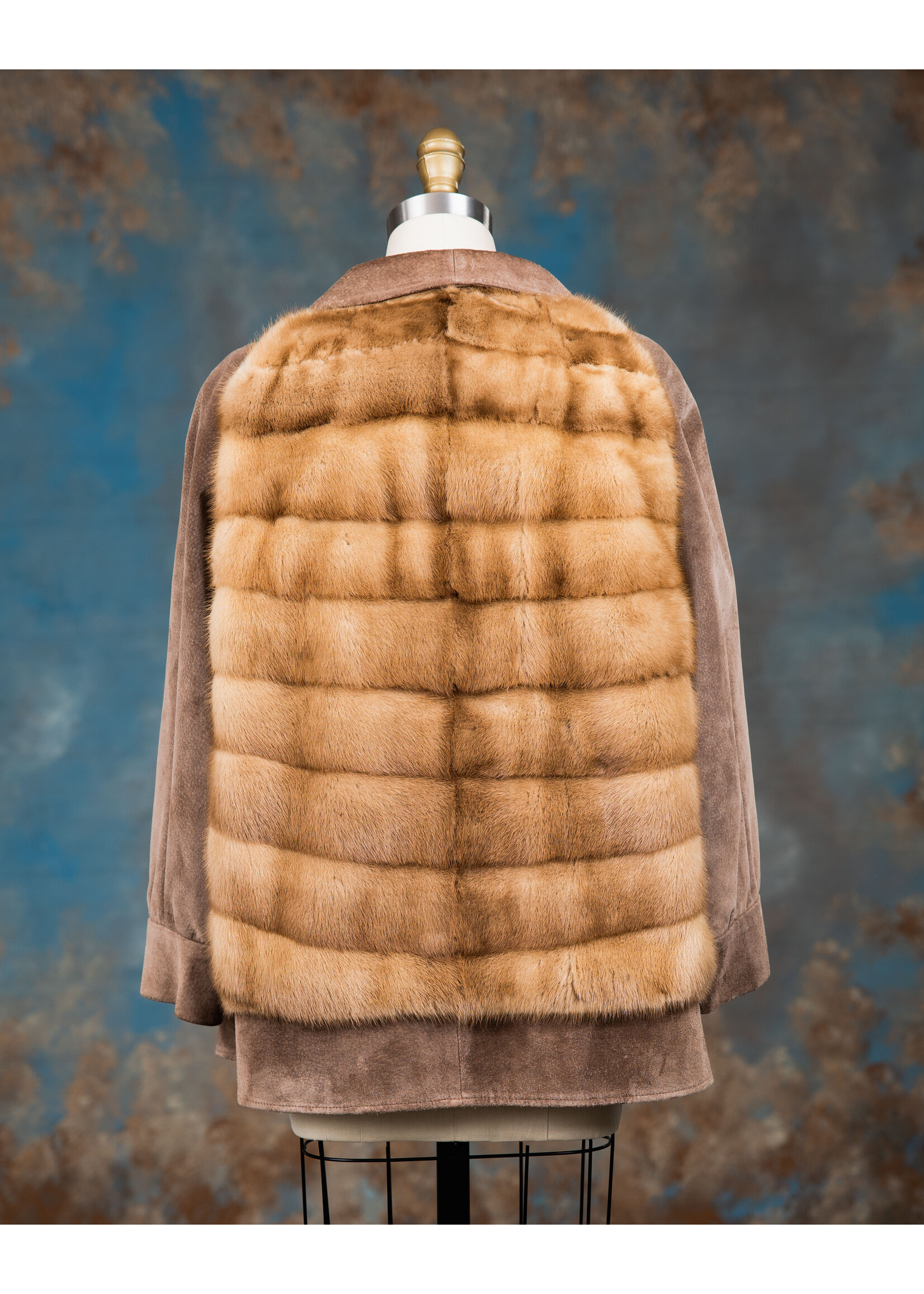 PASTEL MINK & SUEDE JACKET
