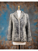 GREY PERSIAN LAMB SWING JACKET - VINTAGE